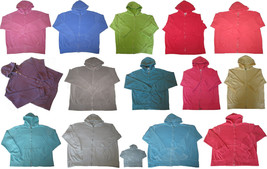 New Ladies Garment Dyed Hooded Sweatshirt XS-2XL Womens Courtney Zipper Hoodie - £9.55 GBP+