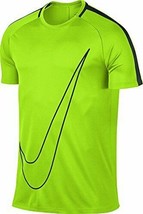 Nike Men&#39;s Dry Academy Graphic Soccer T-Shirt Green/Black Small 832985-336 - £31.45 GBP