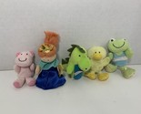 Baby Ganz &amp; Manhattan lot small mini animal fairytale finger puppets ter... - £15.65 GBP