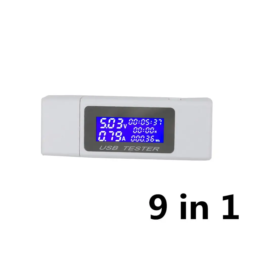 9/10 in 1 DC USB Tester Current 4-30V Voltage Meter Timing Ammeter Digital Monit - £171.83 GBP