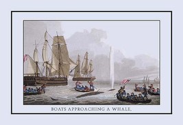 A Boat Approaching a Whale 20 x 30 Poster - £20.76 GBP