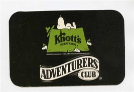 Knott&#39;s Berry Farm Adventurers Club Card Buena Park California 1989 - £7.76 GBP