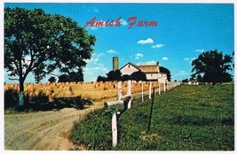 Postcard Greetings From The Amish Farm Pennsylvania - $3.95