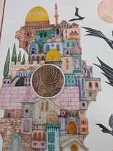 Amram Ebgi JARUSALEM DOME Original Litho Color, Foil Embossed Signed Judaica Art image 8