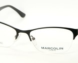 Neu Marcolin MA7331 002 Mattschwarz Brille Metall Rahmen 52-17-135mm - $56.86