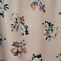 Lily White Flutter Short Off Shoulder Sleeve Top Floral Muave PInk Size L New - £11.32 GBP