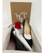 NewChristian Louboutin DECOLLETE Black Patent Pointy Pumps Heel Shoe 35.5 - €465,94 EUR