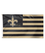 Rashid Shaheed Autographed Saints Stars & Stripes 3' x 5' Deluxe Flag Beckett  - $109.00