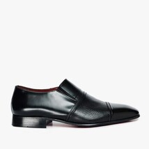 The Everest Black Leather Cap Toe Dress Loafer Men Shoe image 7
