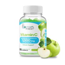 DOCTORS FINEST Vitamin C 1000mg Gummies, Maximum Strength, Vegan, GMO-Free Glute - £14.92 GBP