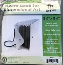 Board Book For Dimensional Art - 5 1/2&quot; x 5 1/2&quot; - £10.24 GBP