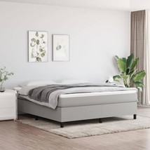 Bed Frame without Mattress Light Gray King Fabric (US Only) - $4,824.26 MXN