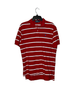 Polo Ralph Lauren Mens Knit Golf Shirt Size Large Red With White Stripes... - £23.70 GBP
