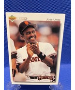 Jose Uribe 1991 Upper Deck Error Baseball Card # 270 - $42,263.09 MXN