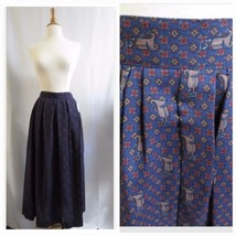 Vintage 1970s Lord and Taylor the country shop wool Equestrian midi skir... - £73.88 GBP