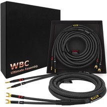 Premium Audiophile Hi-Fi Speaker Cable Pair With Eminence Gold Banana (X2) And - $259.97