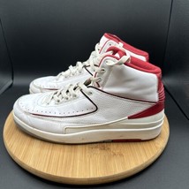 Air Jordan 2 Retro Mens Size 9 Basketball Shoes Chicago White Red 385475... - £41.97 GBP