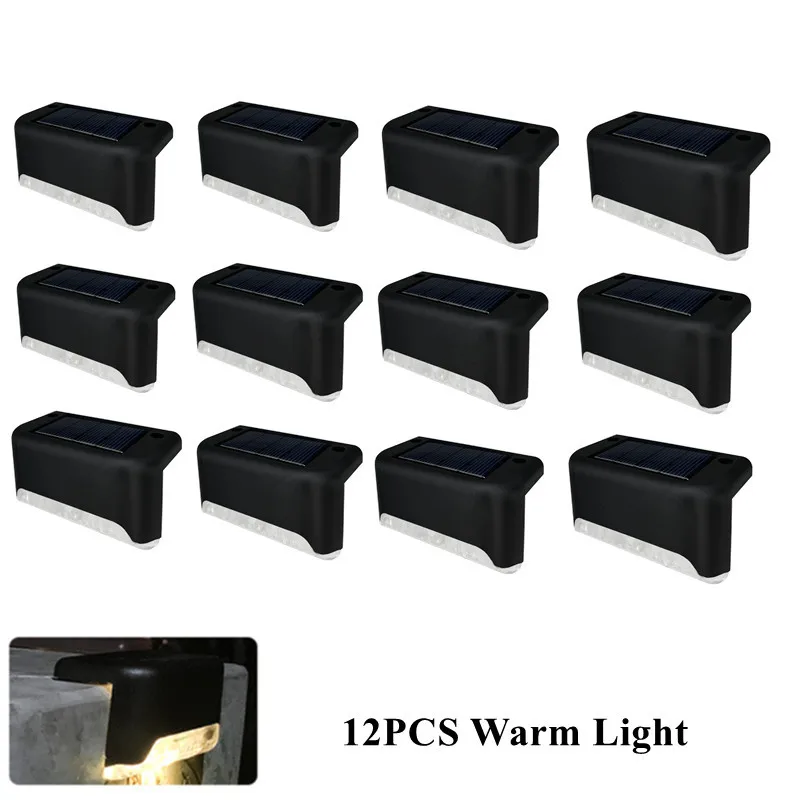 12Pcs Waterproof Outdoor Solar Lamps Garden Lightings Solar Lights For Stair Gar - £111.27 GBP