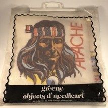 VTG GREENE Object d&#39; NeedleArt APACHE Needlepoint Kit Needle Art Native American - £38.82 GBP