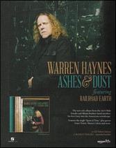 Warren Haynes Ashes &amp; Dust 2015 Concord Records album advertisement ad print - £3.05 GBP