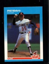 1987 Fleer #254 Phil Niekro Nmmt Indians Hof *AZ0263 - £1.91 GBP