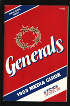 New York Generals Football Media Guide-USFL-1983-Inaugural edition-team &amp; pla... - £56.19 GBP