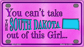 South Dakota Girl Novelty Mini Metal License Plate Tag - £11.90 GBP