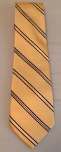 Croft and Barrow Men’s Tie Yellow stripped New with tags  - £10.11 GBP