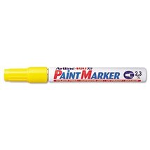 Paint Marker Bullet Tip 2.3 mm Yellow 6 Ct - £9.36 GBP
