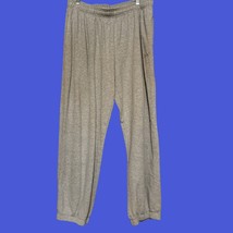 Gray Sweatpants with Draw String-Pockets-Elastic Hem Size Large - $20.00