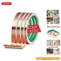 Versatile 0.06mm Copper Foil Tape - Assorted Sizes, 4 Rolls for Crafts &amp;... - $26.68