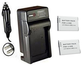 2 Batteries +Charger for Olympus SZ-12 TG-620 TG-820 VG-170 VR-340 VR-350 VR-360 - $26.96