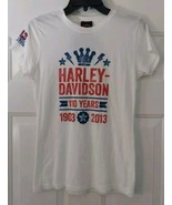 Harley Davidson 110th Anniversary Milwaukee Womens T Shirt Size Large - $27.14 CAD