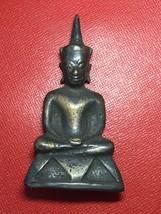 Perfect! very Old Phra Chai Statue Top Sacred Rich Luck Wealth Thai Rare Amulets - £55.15 GBP