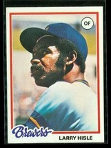 Vintage 1978 TOPPS Baseball Trading Card #520 LARRY HISLE Milwaukee Brewers - £7.70 GBP