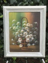 Nancy Lee Original Modern Abstract Floral Vintage Impressionist Still Life 1960s - £479.61 GBP