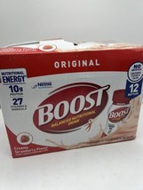 BOOST Original Nutritional  Drink Creamy Strawberry 12 pack 8oz 10g Protein - $12.99