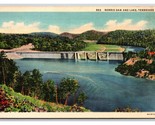 Norris Dam &amp; Lake Norris Tennessee TN Linen Postcard T21 - £1.37 GBP