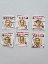Scott 1111 Champion of Liberty Simon Bolivar 8c 1958 US Stamps 6 Used - $0.98