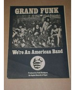 Grand Funk Railroad Creem Magazine Photo Vintage 1973 - $31.51 CAD