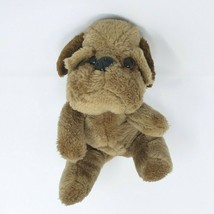 Vintage 1986 Plush Puppy Dog Raffoler Brown Tan Wrinkles Pup Stuffed Animal Toy - $39.90