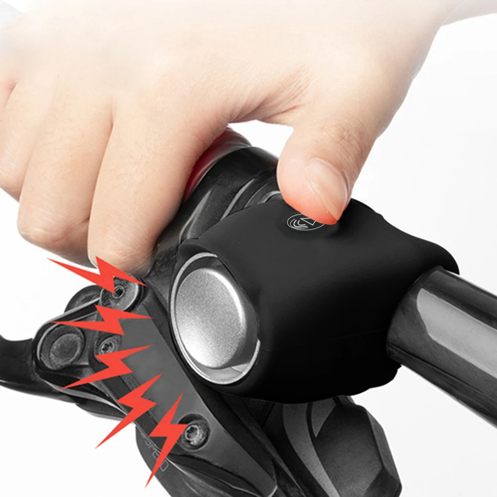 Bike Electronic Loud Horn 6 Modes Warning Safety Electric Bell Bicycle Handlebar - £96.92 GBP