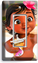 BABY MOANA CUTE HAWAIIAN GIRL LIGHT SINGLE GFI SWITCH WALL PLATE ROOM HO... - £8.74 GBP