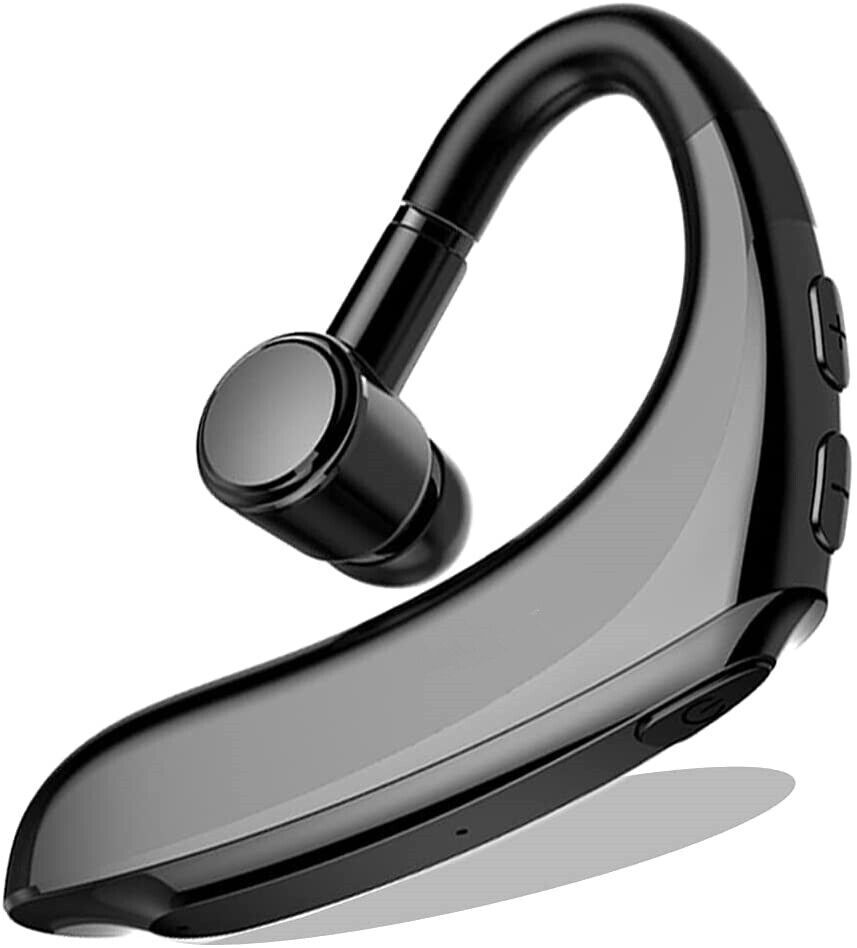 Bluetooth 5.0 Headset,Single Ear Wireless Headset with Noise Canceling Mic Black - $17.41