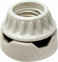 Porcelain Cleat Lampholder 660W Surface-Mount Socket White - Leviton 001... - $0.99
