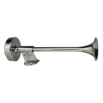 Schmitt Marine Deluxe All-Stainless Shorty Single Trumpet Horn - 12V [10009] - £55.96 GBP
