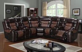 Prescot Modern  Brown Power Reclining Sectional - $1,900.00