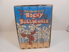 The Adventures of Rocky  Bullwinkle  5-Pack VHS, 2002, 5-Tape Set 3 open... - £11.00 GBP