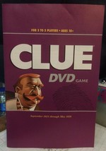 Clue Dvd Game Manual Board Game Pieces Parts Manual Only  - $3.95