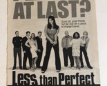 Less Than Perfect Tv Series Print Ad Vintage Eric Roberts Andy Dick TPA2 - £4.63 GBP